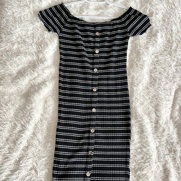 Streetwear Society - Bodycon Striped Dress - Picture 1 of 5